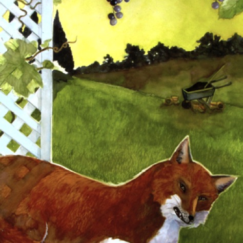 Aesop's Fox and Grapes
30x22